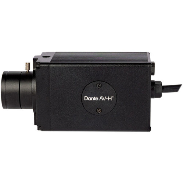 Side view of AIDA Imaging HD-AVH-100A Full HD Dante AV-H POV camera, a versatile multi-purpose camera for professional video applications. – image 2