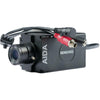 AIDA Imaging FHD 120fps NDI|HX3 POV camera with cables, showing front view and multi-purpose design for high-quality video streaming.
