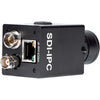 AIDA Imaging HD3G-IPC-100A Full HD 3G-SDI POV camera with IP control, showing rear view with connection ports and controls.