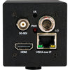 Rear view of AIDA Imaging HD3G-IPC-MX10 Full HD 3G-SDI/HDMI POV camera with 10x zoom, designed for multi-purpose video applications.
