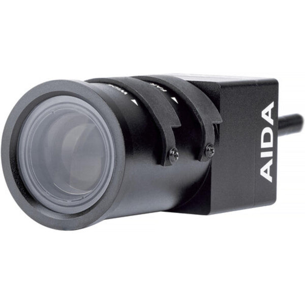 AIDA Imaging HD3G-IPC-TF Full HD 3G-SDI POV camera with IP control, showing front view with lens and compact design. – image 1