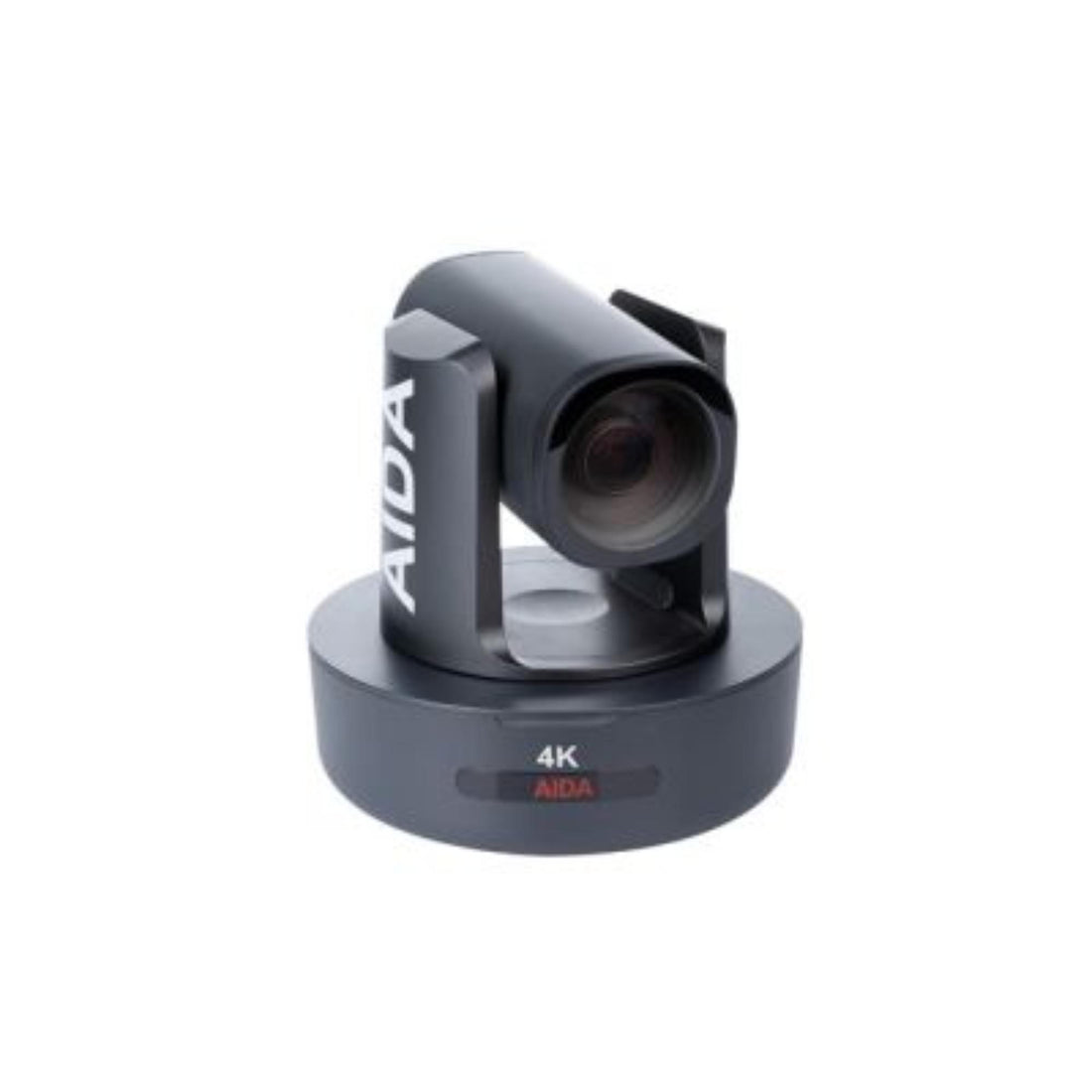 AIDA Imaging 4K NDI HX PTZ camera with 30x optical zoom, black, front view showing lens and camera body. – image 1