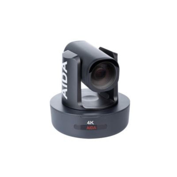 AIDA Imaging 4K NDI HX PTZ camera with 30x optical zoom, black, front view showing lens and camera body. – image 1