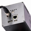 AIDA Imaging UHD 4K/60 NDI|HX3 POV camera with 30x zoom, rear view showing ports and professional multi-purpose video camera features.