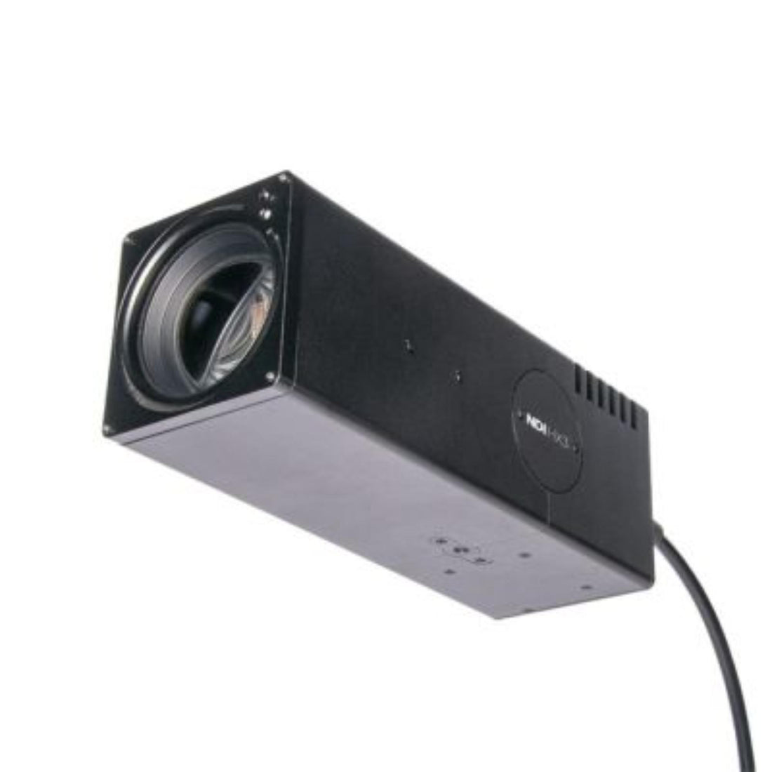 AIDA Imaging UHD 4K/60 NDI®|HX3/IP/SRT/HDMI 30X zoom POV camera viewed from the right side, showcasing the lens and connection ports. – image 1