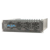AJA DRM2-PLUS-A2 active 3RU mini-converter frame with redundant power supply mounted on a rack shelf.