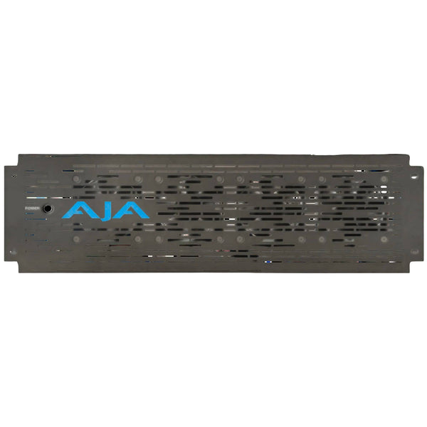 AJA Mini-Converter Rackmount Frame with Passive Faceplate (3 RU) Front Side – image 1