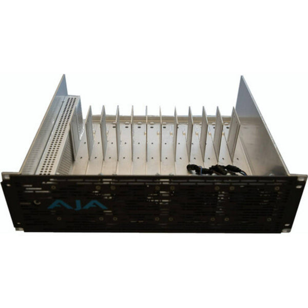 AJA Mini-Converter Rackmount Frame with Passive Faceplate (3 RU) Front Top Side – image 3