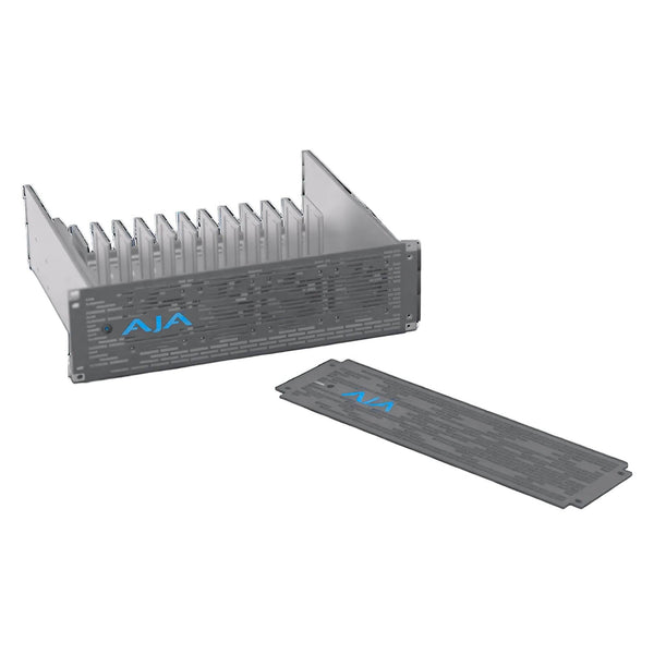 AJA Mini-Converter Rackmount Frame with Passive Faceplate (3 RU) Full View – image 2