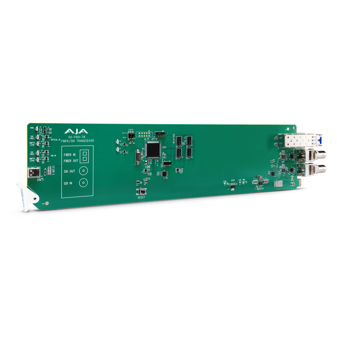 AJA OG-FiDO-TR openGear 1-Channel 3G-SDI/LC Single-Mode Fiber Transceiver – image 1