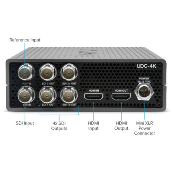 AJA UDC-4K Mini-Converter SDI Output, HDMI In-Out, Mini XLR Power Connector – image 3