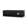 Blackmagic Design ATEM 4 M/E Constellation IP Plus video switcher with multiple control panels and input/output connections.