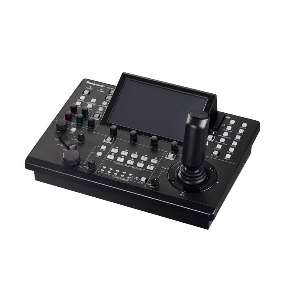 Panasonic AW-RP150 touchscreen remote camera controller with right-angle view, used for PTZ camera operation. – image 9