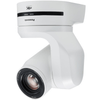 Panasonic AW-UE150A UHD 4K 20x PTZ camera in white mounted on a ceiling for professional video recording and live streaming.