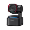 OBSBOT Tiny 3 Lite AI-powered 4K PTZ webcam with side angle, built-in lighting and spatial audio for high-quality video calls.