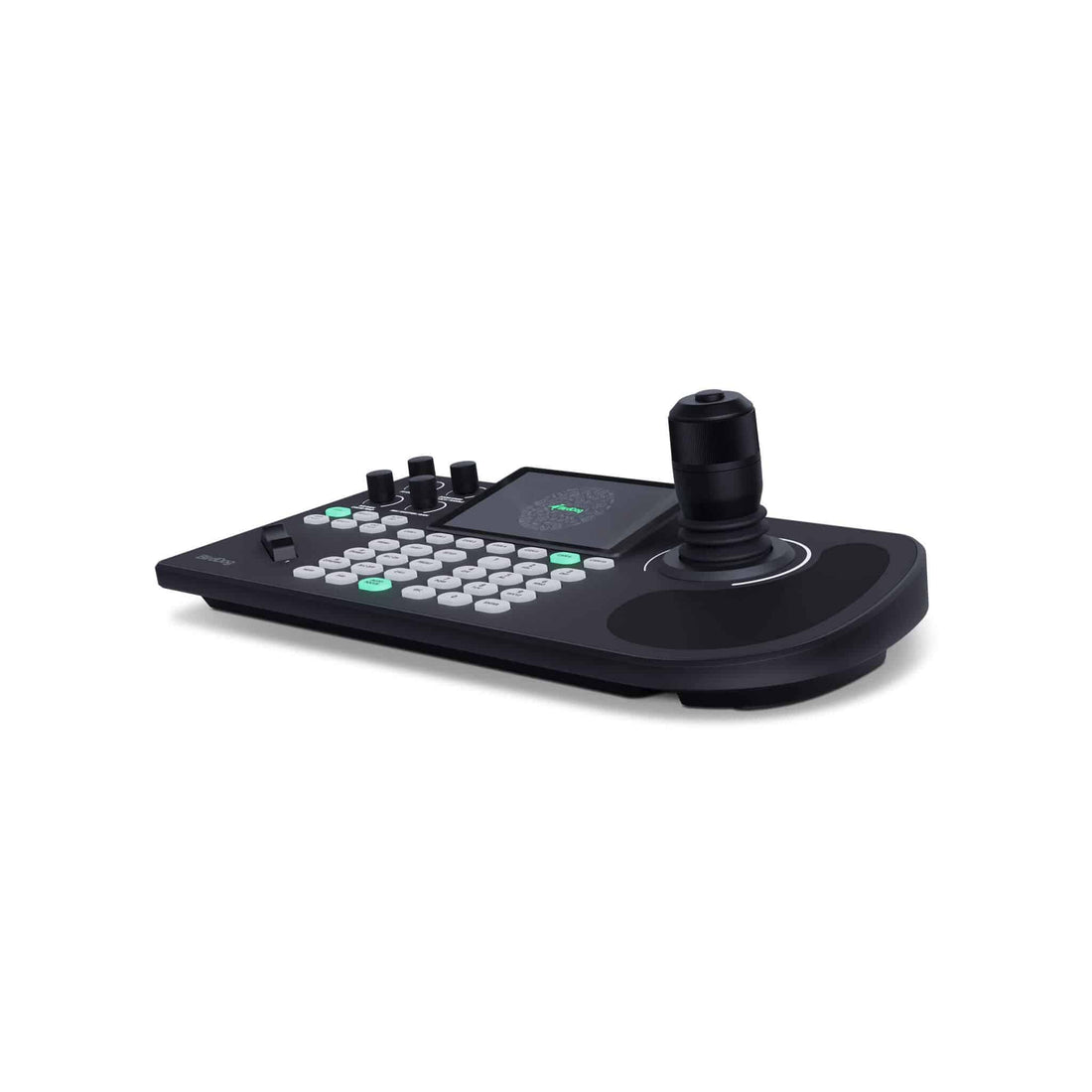 BirdDog KBD NDI PTZ Camera Controller showing front and side views with multiple control buttons and ergonomic design. – image 5