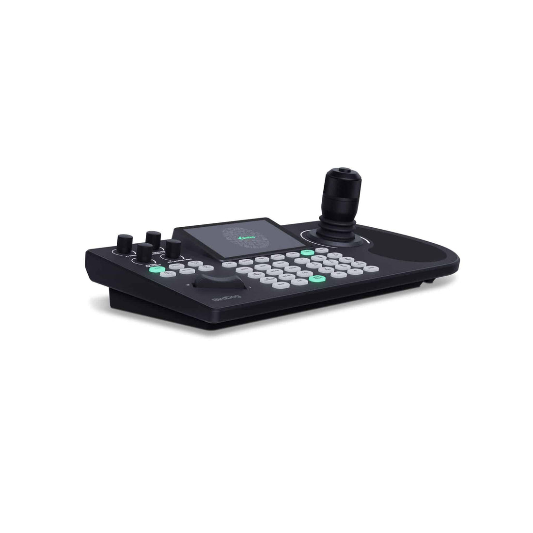 BirdDog KBD NDI PTZ Camera Controller showing front, side, and back views with buttons and connection ports. – image 4