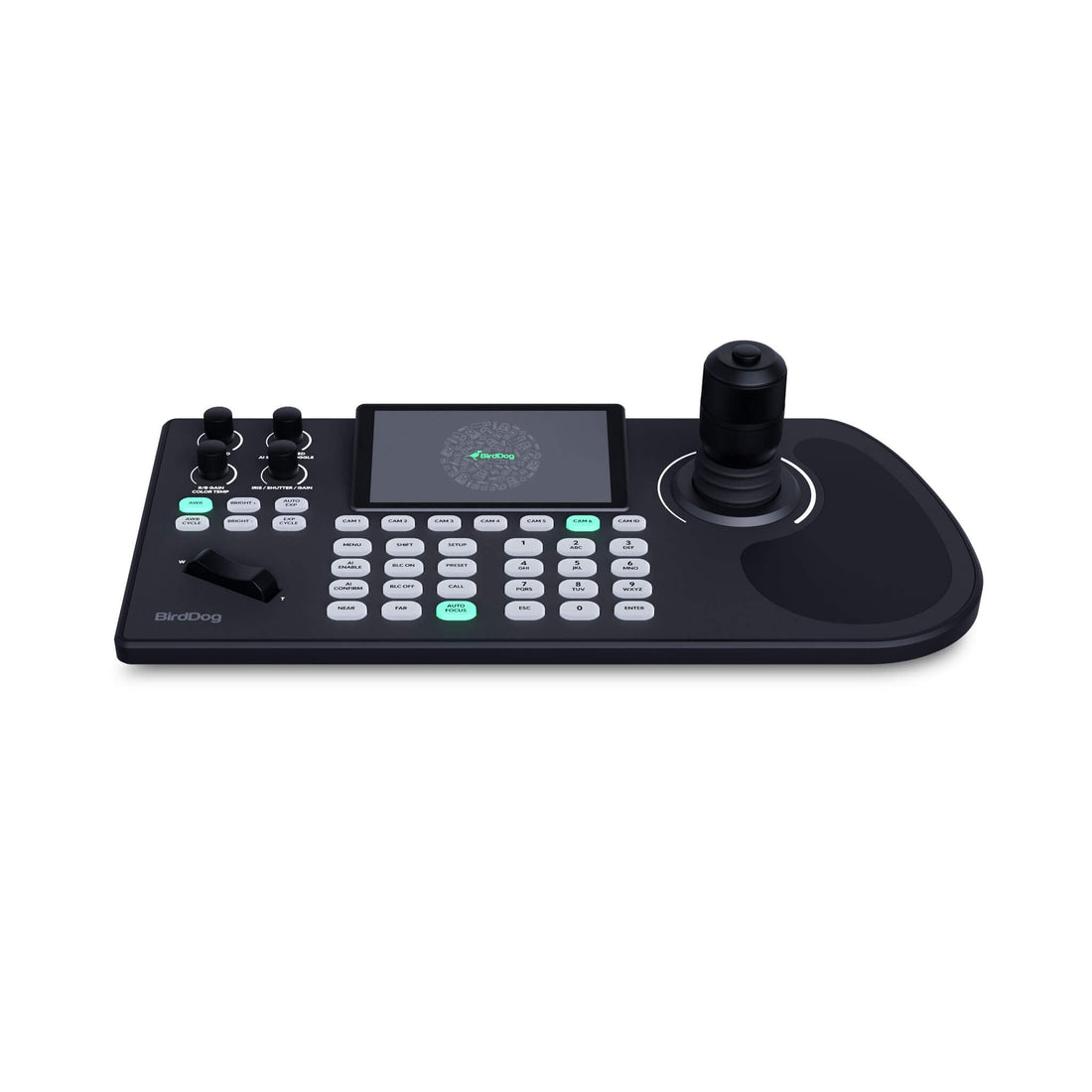 BirdDog X5 Ultra PTZ Camera 3-pack with KBD Controller, showing sleek black PTZ cameras and control panel for professional video production – image 6