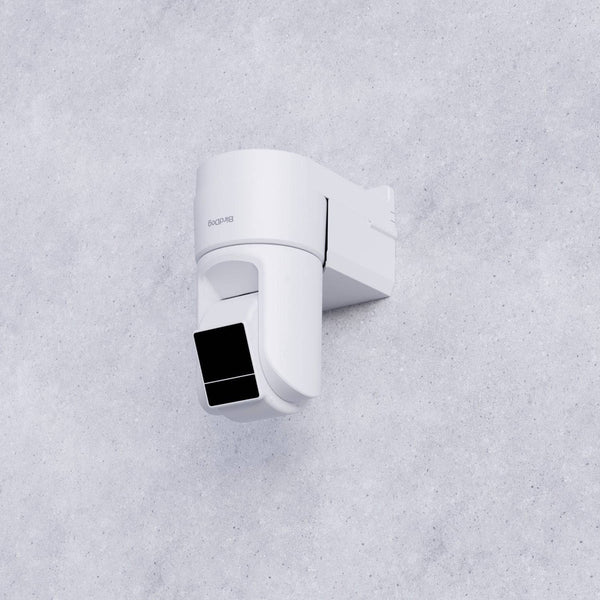 BirdDog O4 Wall Mount (White) on a textured gray wall – image 1