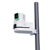 BirdDog XL Ultra Pole Mount (White) a gray pole against a white background