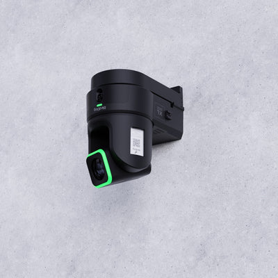 BirdDog XL Ultra Wall Mount (Black) with green accents on a gray background