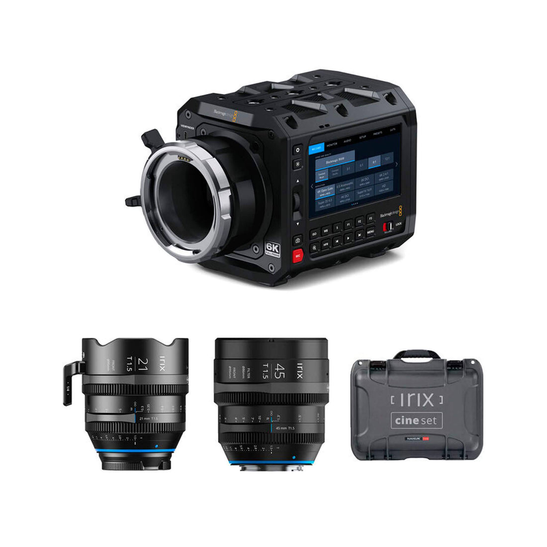 Blackmagic Design PYXIS 6K EF & Irix 21mm, 45mm, Nanuk Case Kit - Coremicro – image 1