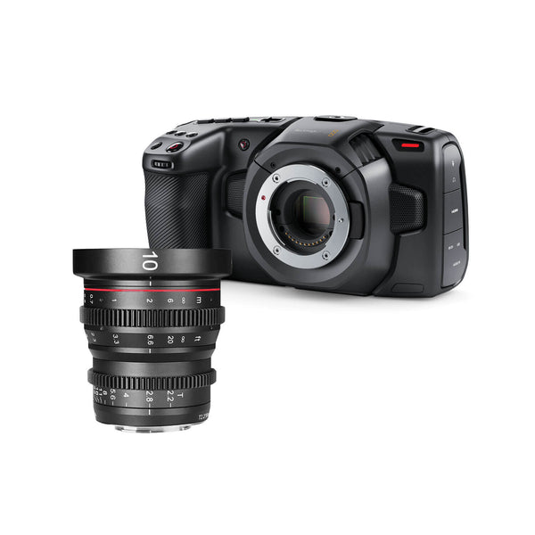 Blackmagic Design Pocket Cinema Camera 4K with 10mm MFT lens in a compact cinema camera kit. – image 13