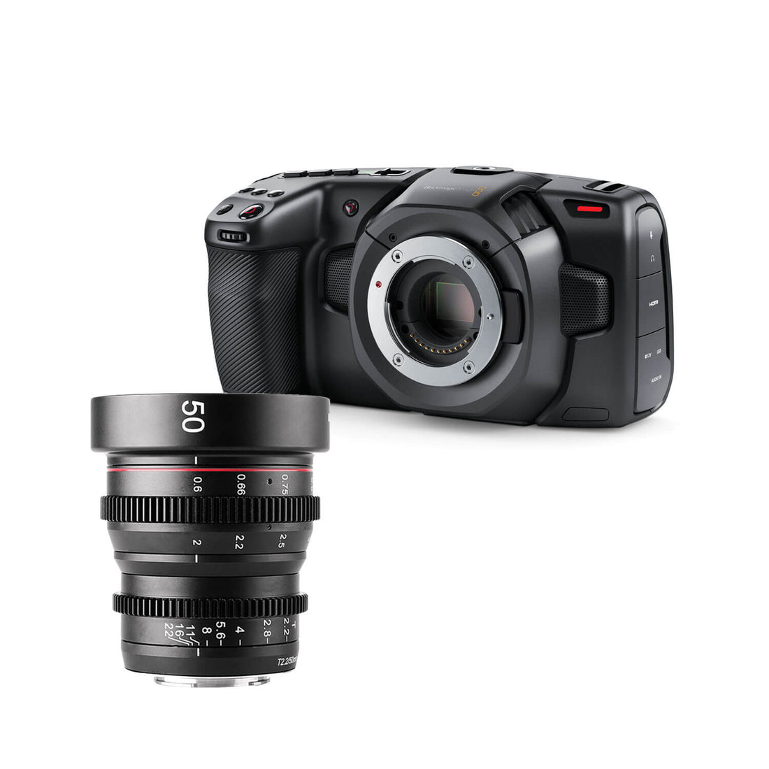 Blackmagic Design Pocket Cinema Camera 4K with 50mm lens kit, compact MFT cinema camera for professional filmmaking. – image 17