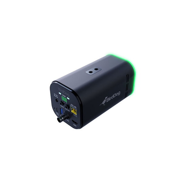 BirdDog MAKI Ultra 4K 12x with green indicator light on a white background – image 12