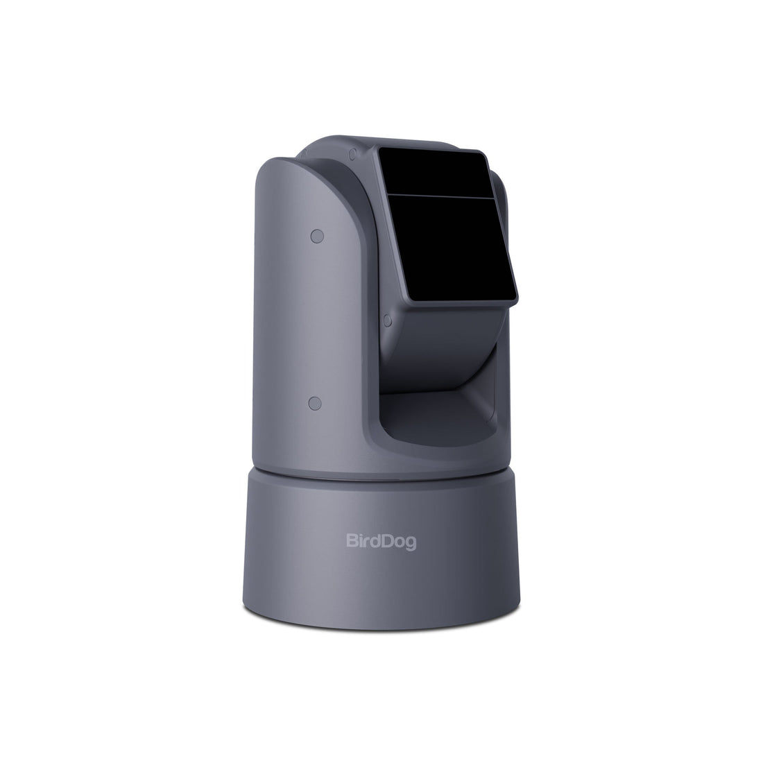 BirdDog O4 Outdoor Camera with a screen on a white background, branded 'BirdDog'. – image 1
