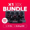 BirdDog 3x X1 30x PTZ Cameras and KBD Keyboard Bundle (Black)