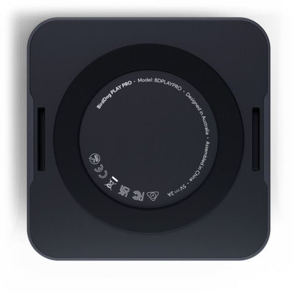 BirdDog PLAY Pro 4K NDI Player signal converter with serial and model information label on the bottom. – image 7