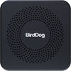 BirdDog PLAY Pro 4K NDI Player signal converter with minimal design, top view showing branding and connection ports.
