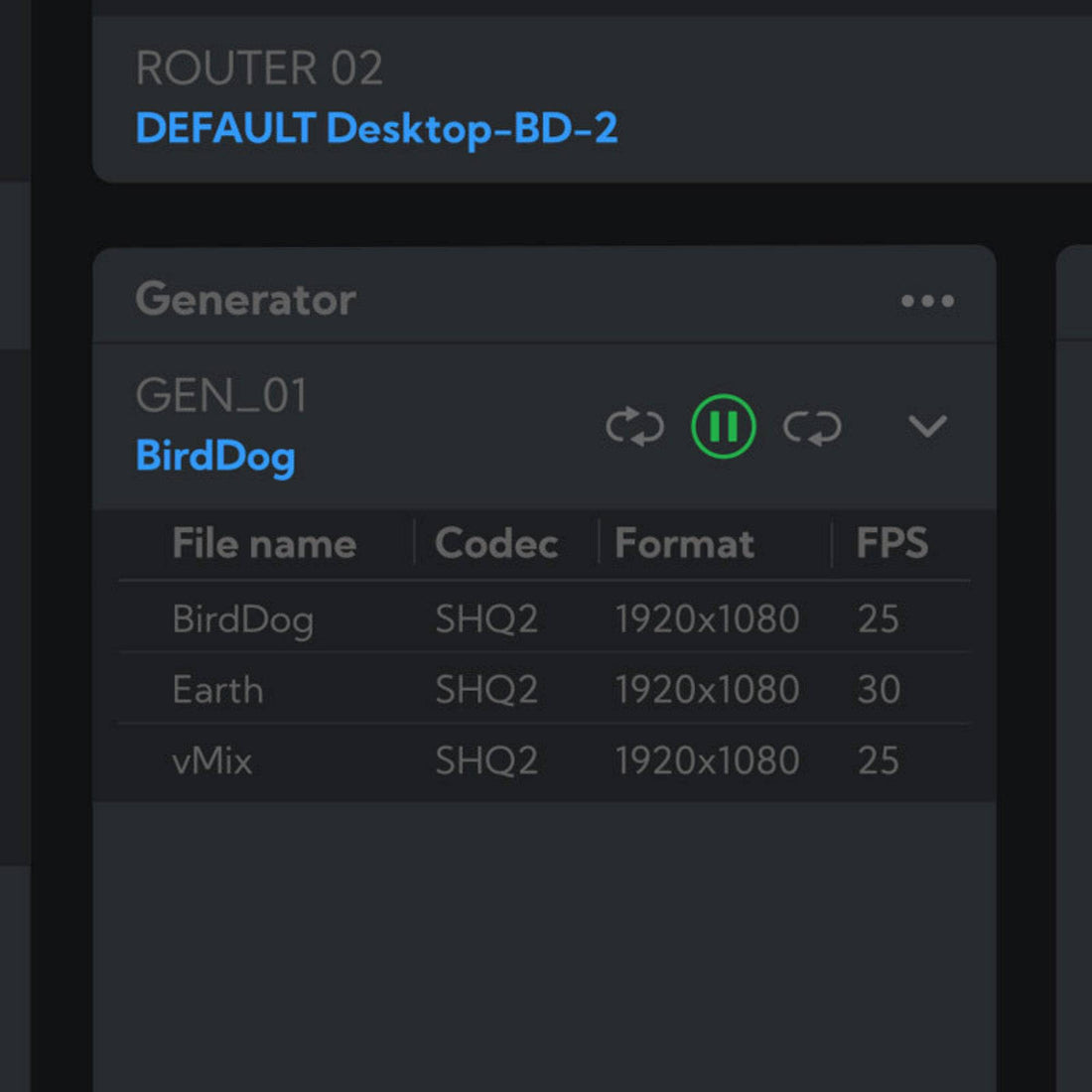 BirdDog Central Pro 2.0 software interface showing video routing controls and distribution management features. – image 3