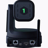 BirdDog X1 20x HD PTZ camera in black showing side view with zoom lens and adjustable pan-tilt functionality