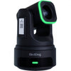 BirdDog X4E Ultra 20x 4K PTZ camera in black with AI tracking, showing the right side of the professional video camera.