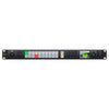 Blackmagic Design ATEM Monitoring Rack Panel 20 control panel with multiple buttons and display screens for professional video switching.