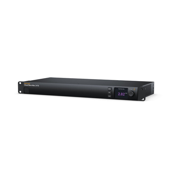 Blackmagic Design Cloud Store Max 24TB storage device with multiple drive bays and front panel ports for professional data storage. – image 2