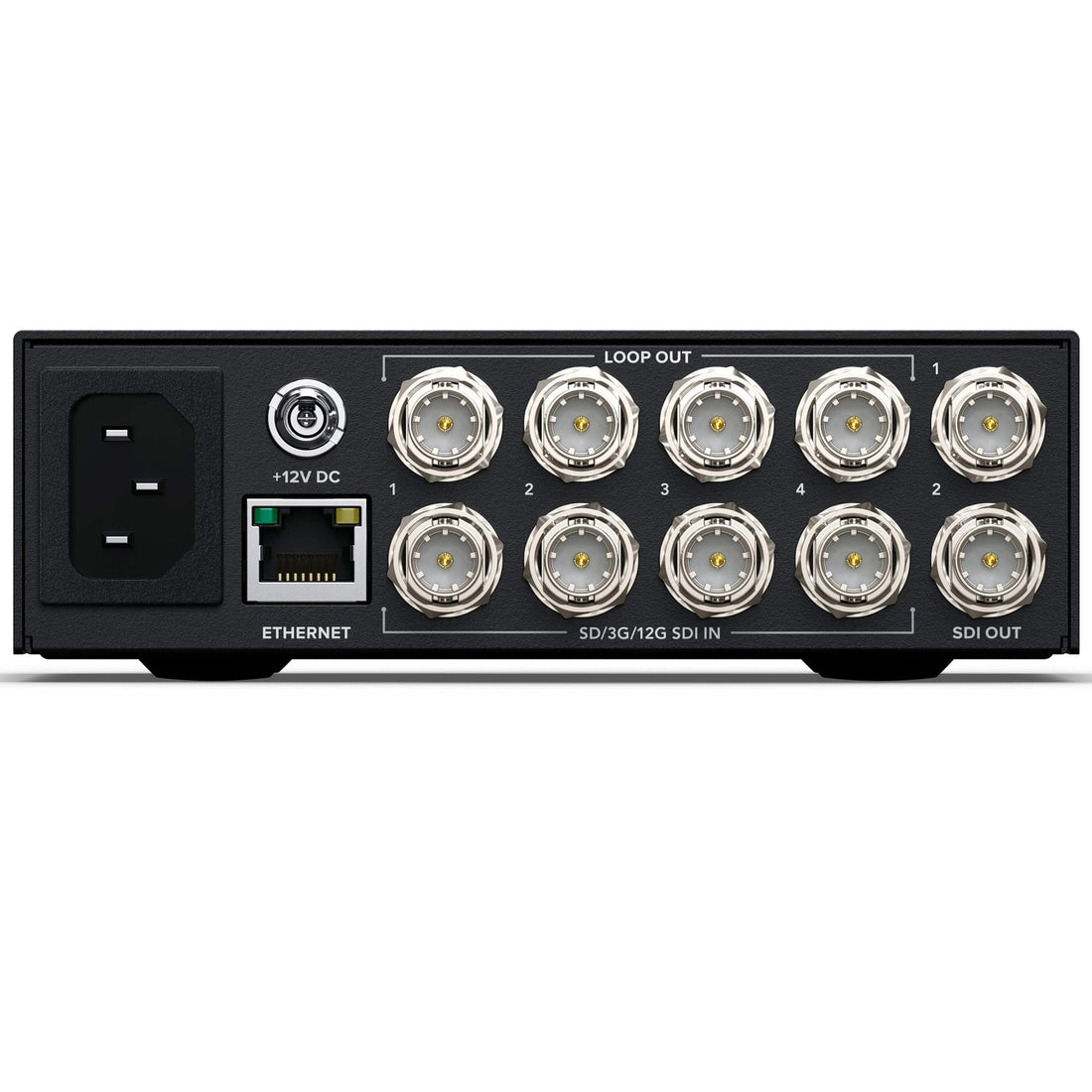 Blackmagic Design Videohub Mini 4x2 12G Rear – image 3