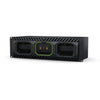 Blackmagic Design Media Dock Ultra storage device connected to a computer, showcasing its compact design and ports.