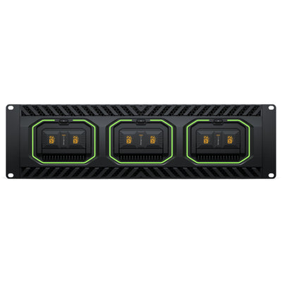 Blackmagic Design Media Dock Ultra storage device with front view showing ports and connection options.