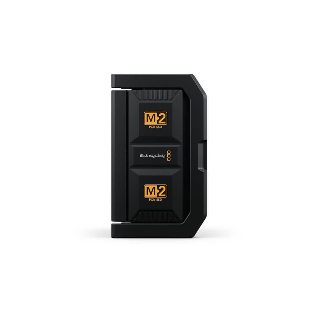 Blackmagic Design 16TB Media Module storage device with front view, featuring multiple ports and sleek black design. – image 3