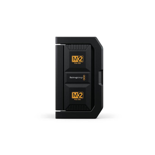 Blackmagic Design 16TB Media Module storage device with front view, featuring multiple ports and sleek black design. – image 3
