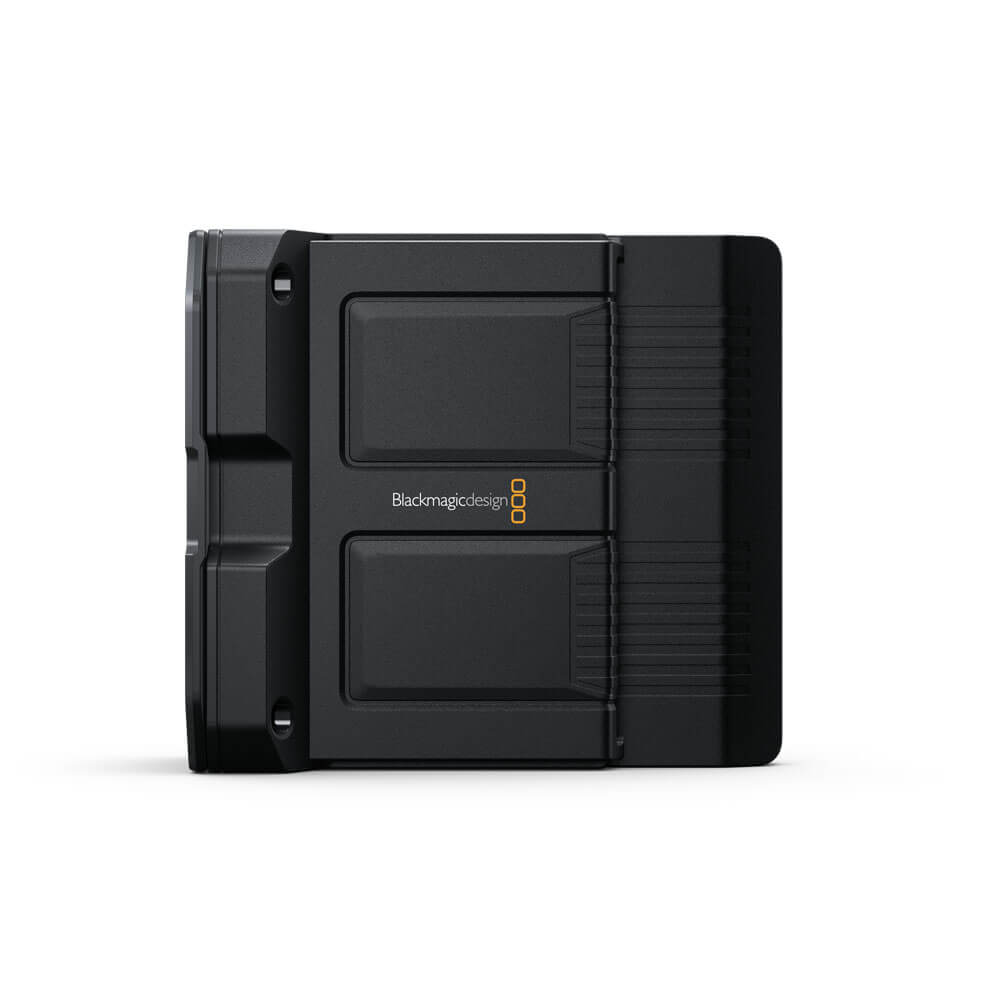 Blackmagic Design Media Module 16TB storage device with side view showing ports and sturdy black casing. – image 2