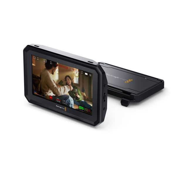 Blackmagic Design PYXIS Video Monitor showing a large display screen with control buttons and interface options. – image 1