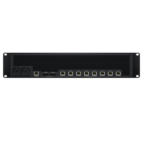 Blackmagic Design Blackmagic StudioBridge 10G PWR distribution amplifier with rear power and connection ports. – image 2