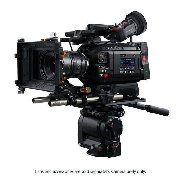 Blackmagic Design URSA Cine 12K LF cinema camera with large lens mount and professional controls, black body with branding visible. – image 3