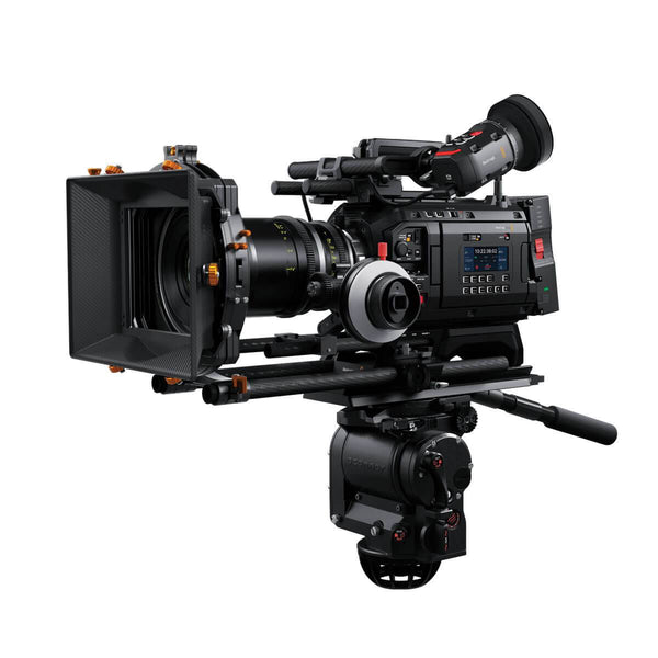 Blackmagic Design URSA Cine 12K cinema camera with EVF kit and PL mount, shown from a side angle. – image 2