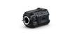 Blackmagic Design URSA Cine 17K cinema camera shown from an angled view, highlighting its professional design and large sensor.