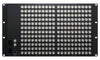 Rear view of Blackmagic Design Videohub 120x120 12G-SDI video router showing input and output connections.